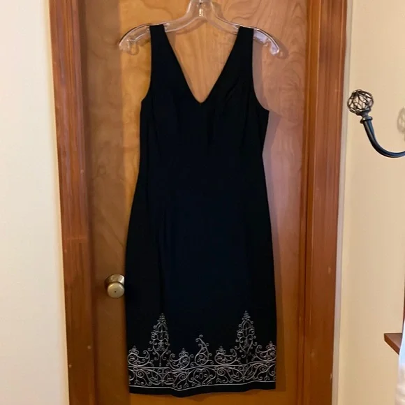 Express | Dresses | Express Black Embroidered Dress 9 | Poshmark